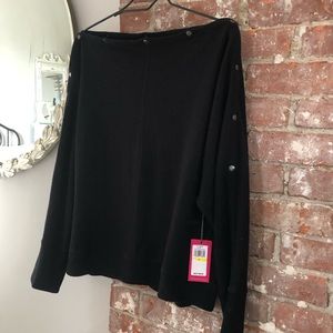 VINCE CAMUTO …. Boatneck snap sweater